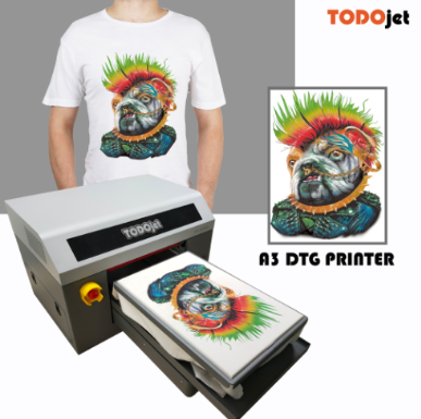 T-shirt printing machine A3 size DTG printer–Impresora de camisetas