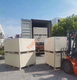 TODOjet UV printer loading container for Europe customer