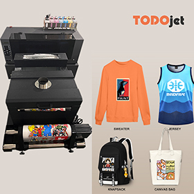 New 6 Colors Small DTF Printer A3 30cm DTF PET Film Ink Machine A3 DTF Printer with Powder Dyer Machine