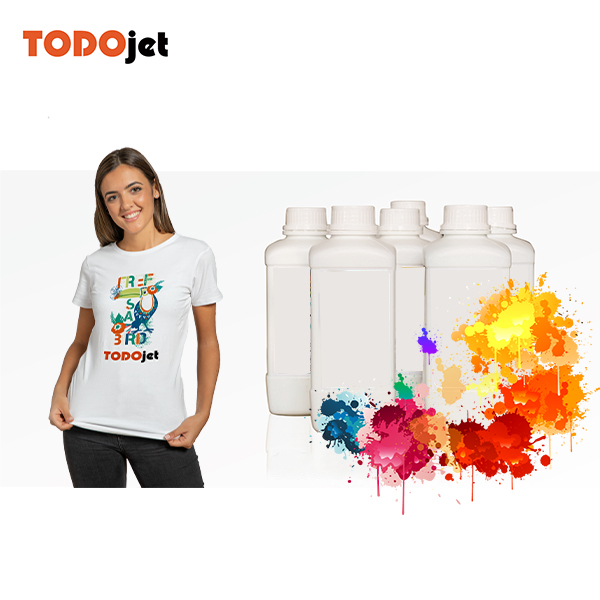 TODOjet Textile Pigment ink 6 Color White DTF Printer Ink For Inkjet Printer