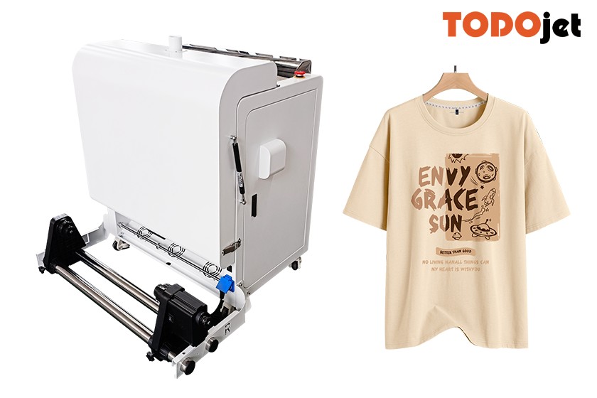 2 Head xp600 Digital DTF Printer Machine A3 PET Film T-shirt Printing Machine White Pigment Ink Shake Powder