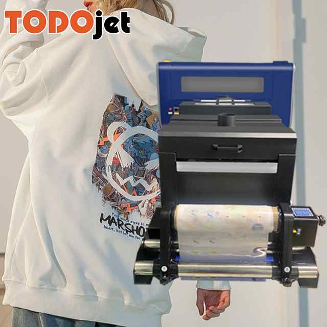 DTF printer with oven for All Fabric A3 DTF transfer film T-shirt printing machine with White Ink Stirring Function