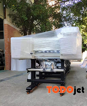 TODOjet I3200 borderless 60cm T-shirt DTF printing machine heater transfer PET film printer fluorescent colors printing on Tshirts