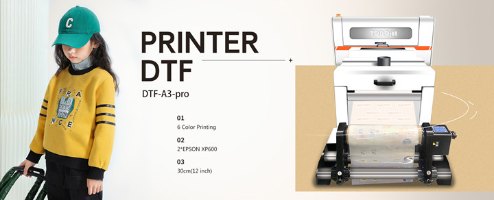 A3 DTF Dual i3200/L1800/XP600 printhead desktop printing mahine for T-shirt and clothes print on pet film