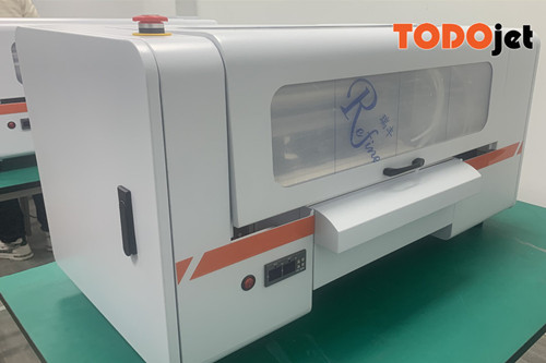 Roll to roll DTF transfer printer with powder heating machine