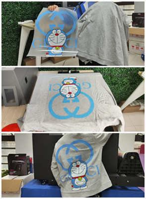 Best sale i3200 2 head powder circulation shaking oven 60cm size heat transfer pet film t-shirt dtf printer