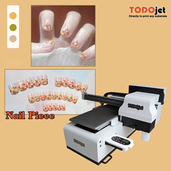 TODOjet The Newest Flatbed  DTF UV Printer for printing nail art patches