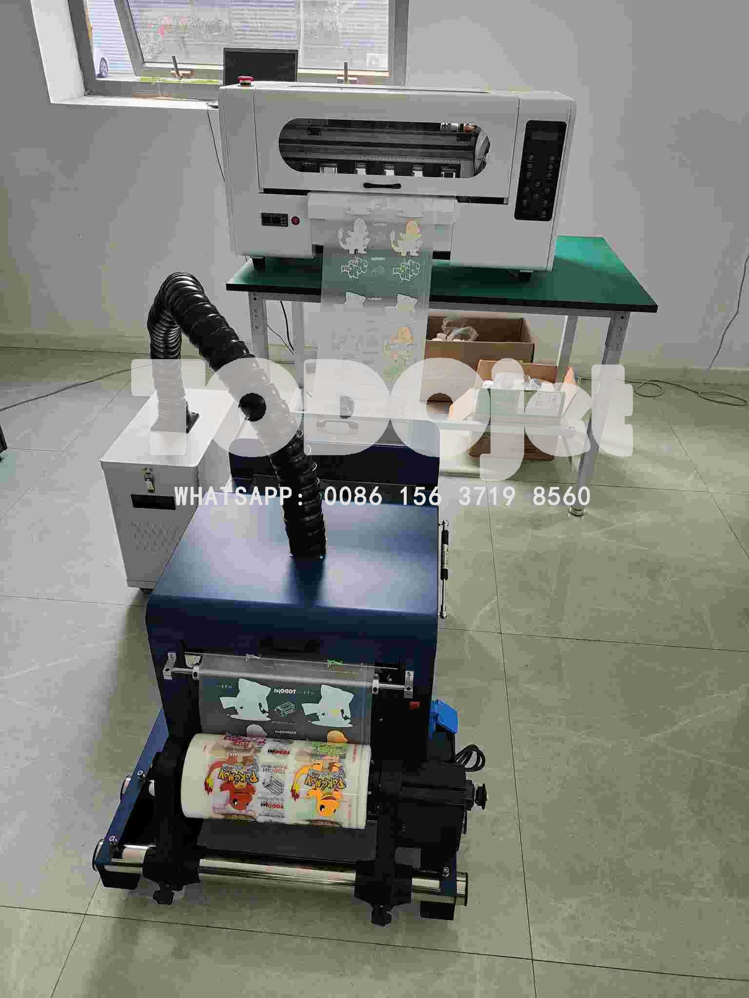 2022 TODOjet New product DTF T-shirt PET Film Printer No Need Cutting Plotter with Hot Melt Powder Shaking Machine