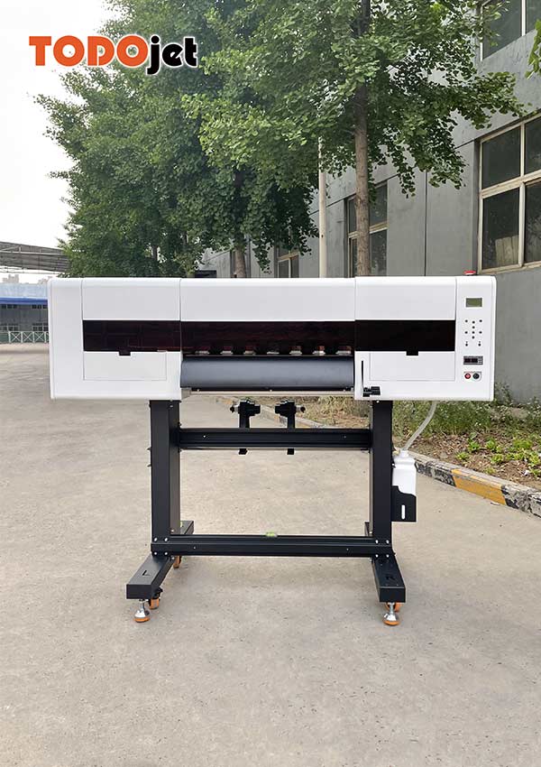 Factory spot 4 heads fluorescent color offset white ink shaking powder heat transfer printer 60CM T-shirt printer