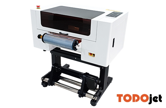 Roll to Roll Phone Case UV DTF Printer Film Transfer Printing Bottle Mugs Sticker UV Printer with 2pcs F1080 Printhead