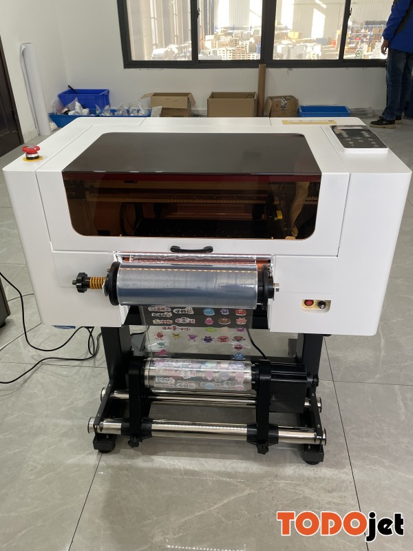 L1080 Druckköpfe A3 30CM Rolle-zu-Rolle UV-DTF-Drucker Kristallaufkleber Transferdruck Flasche Tassen Aufkleber UV-Drucker