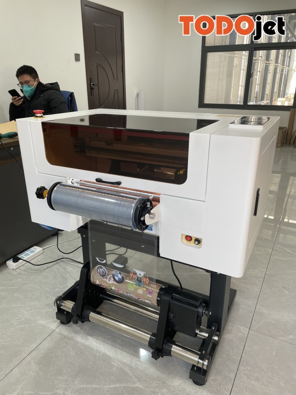 Small UV dtf 30cm Roll Printer For Any Irregularly Shaped Cup Bottle With UV dtf Printer Film Transfer