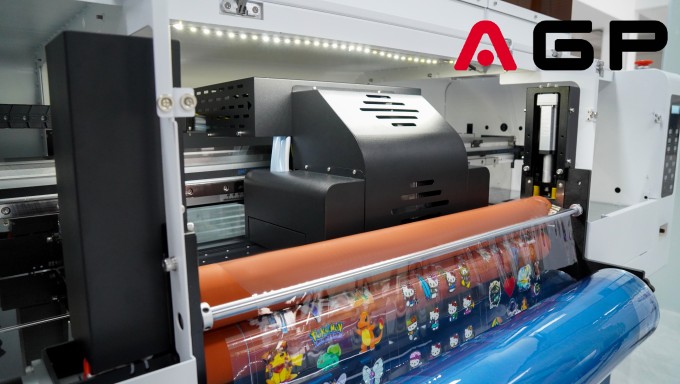 60CM crystal label UV DTF printer automatic tea can label printing laminating machine
