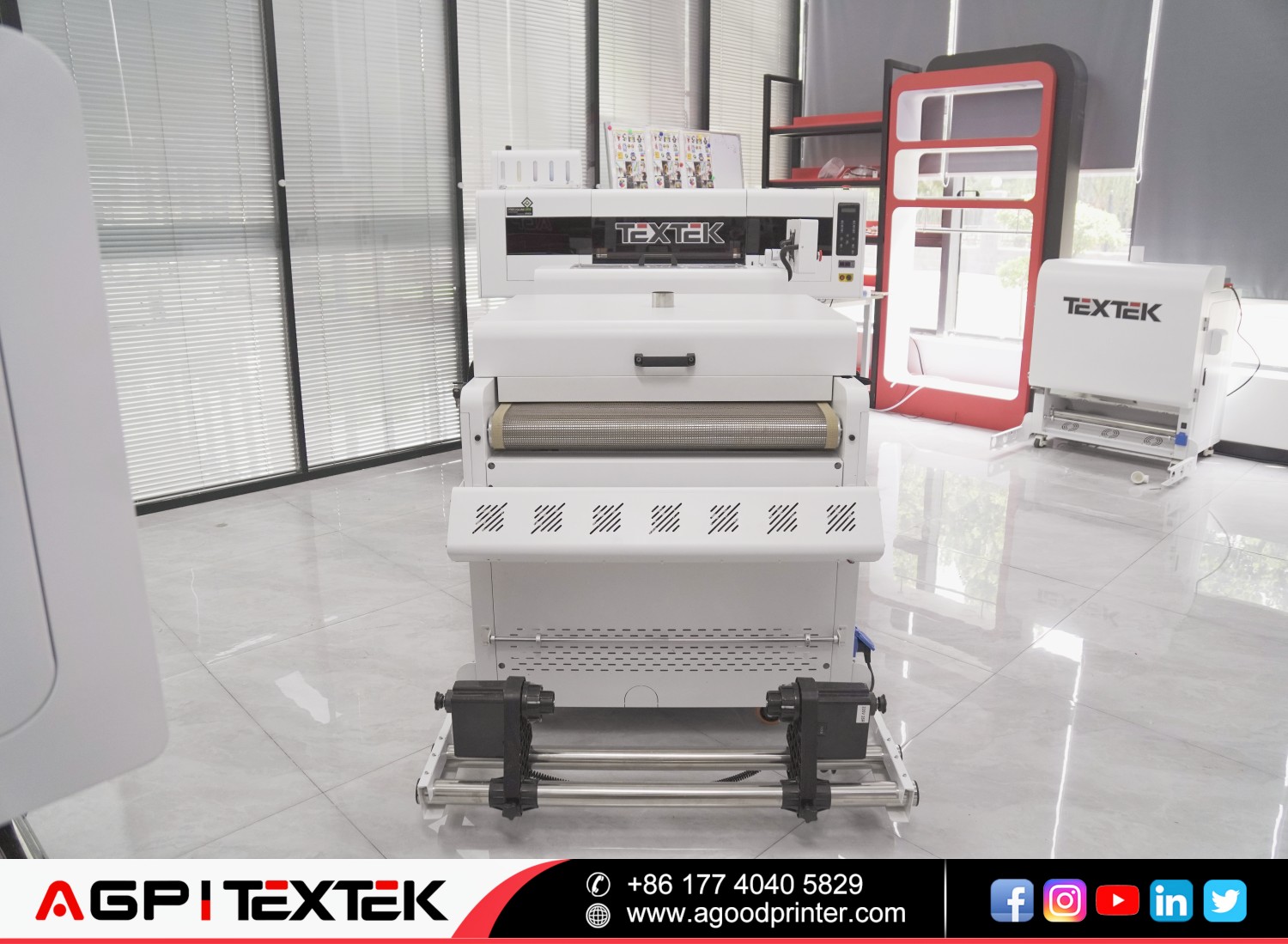 Thermal transfer dtf printer white ink heat transfer all-in-one machine offset heat transfer machine pet film shaking powder