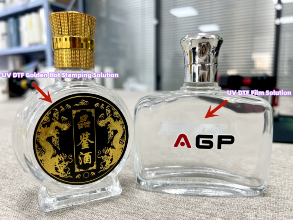 Golden Elegance: AGP UV DTF Hot Stamping Solution for Stunning Designs