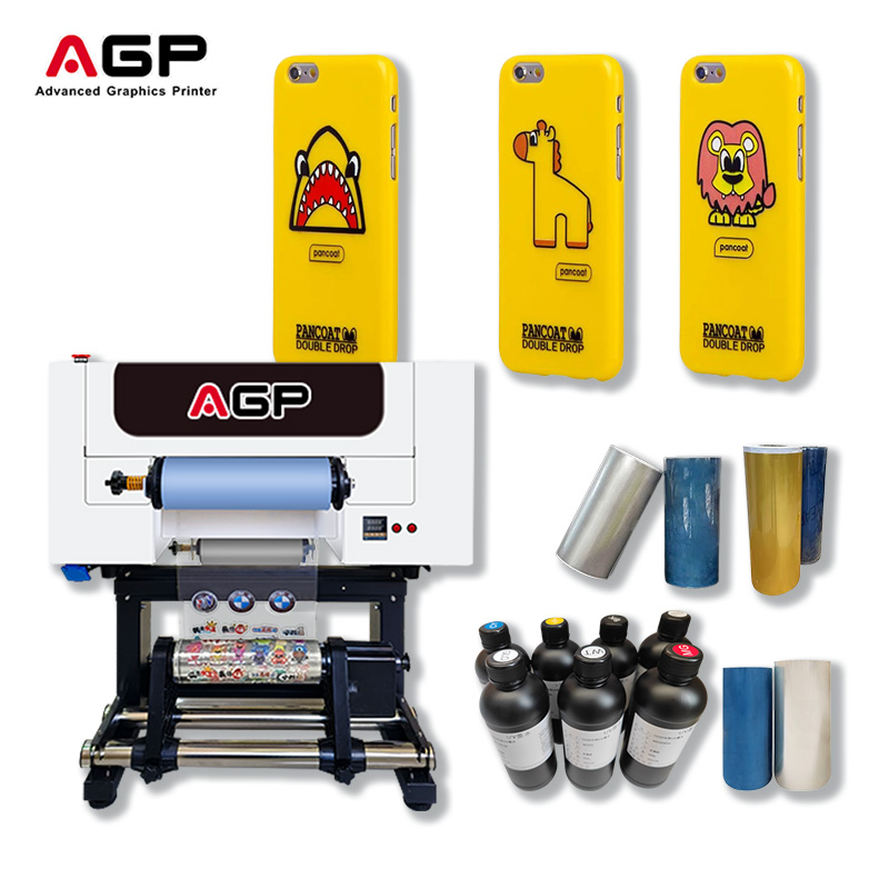 12 Inch 30cm A3 UV DTF Printer AGP F30 Epson 1080 2-in-1 Laminator Cup Wraps Transfer Prints Wholesale Price