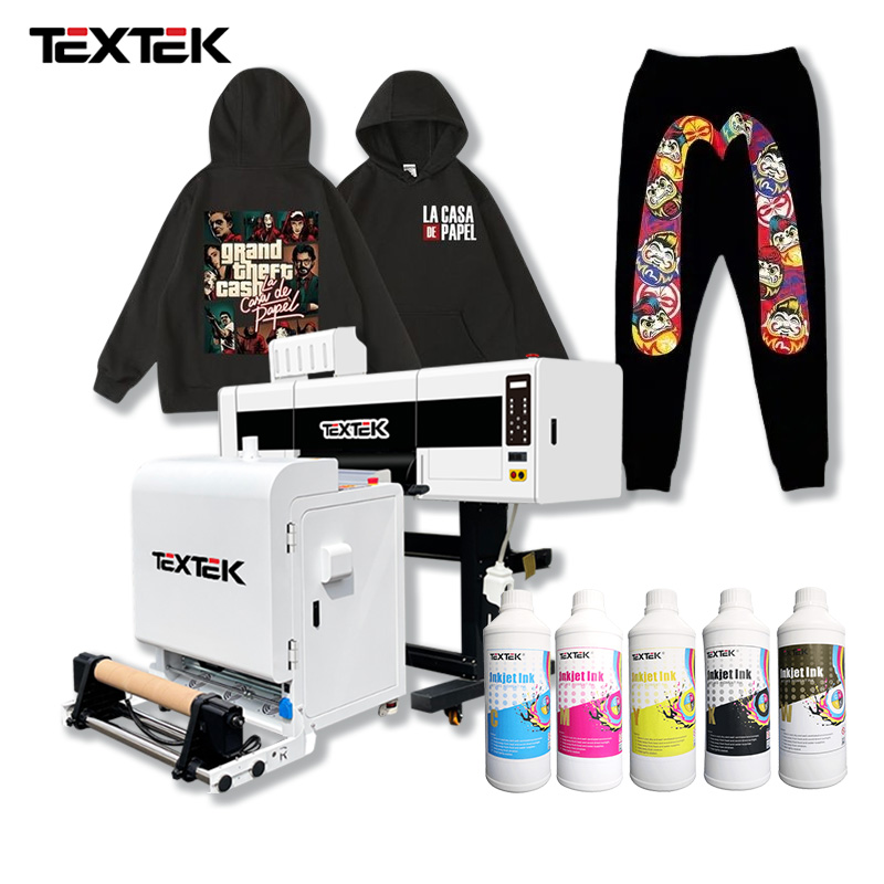 24″ A1 60cm DTF Printer TEXTEK A602 Epson I3200 Powder Shaker T Shirt Sticker Transfer Wholesale Price