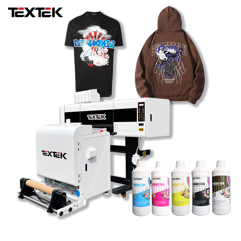 24″ A1 60cm DTF Printer TEXTEK A604 Epson I3200 4 Heads Sticker Transfer Printer Wholesale