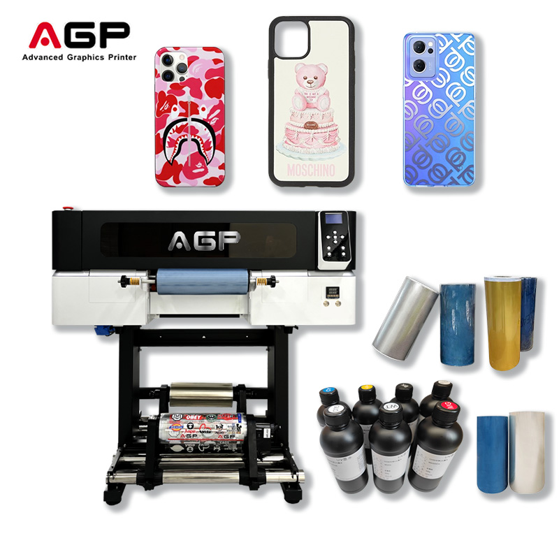 Factory High-Quality CMYKW UV LED A3 UV DTF Printer for Glass, Wood, Metal, PVC, Acrylic, and Phone Case Inkjet Printing