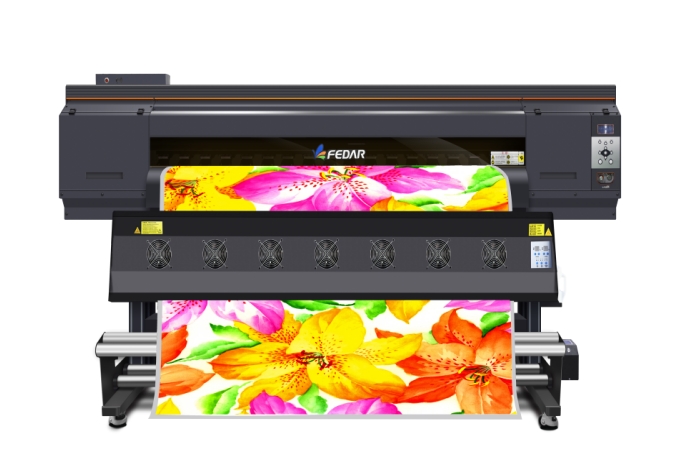 3 Heads 1.9m Fedar FD5193E Dye Sublimation Textile Printing Machine