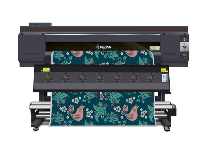 3 Heads 1.9m Fedar FD5193E Dye Sublimation Textile Printing Machine