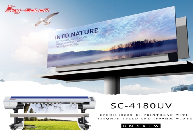 1800mm 2 Heads Skycolor SC-4180TS Wide Format Eco Solvent Printer High Printing Machine
