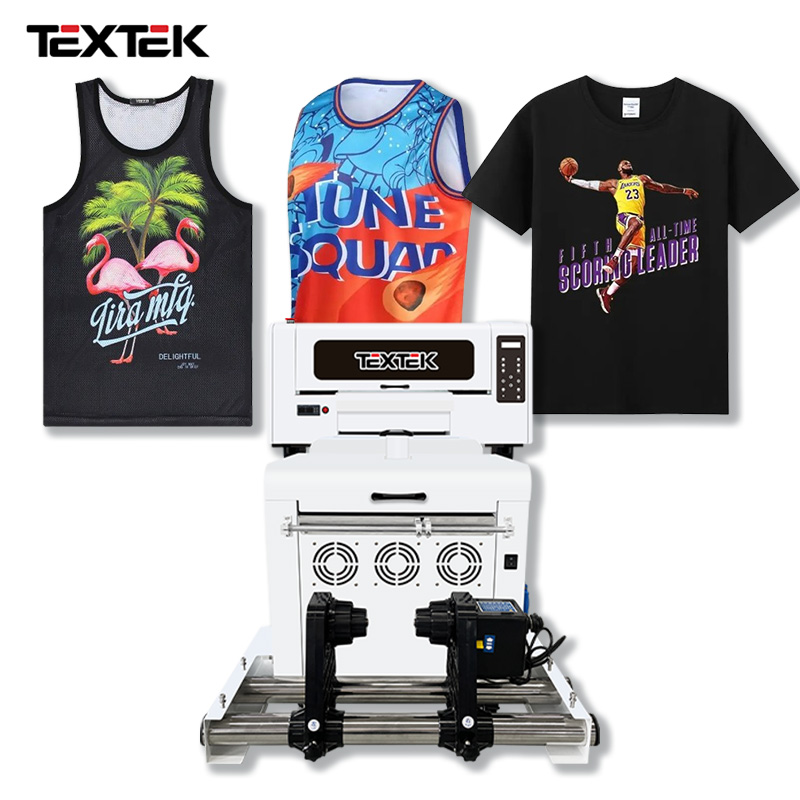 TEXTEK A30 30cm A3 DTF Printer Dual Epson XP600 6-Color Ink Sticker Label Printer T Shirt Garment 2024