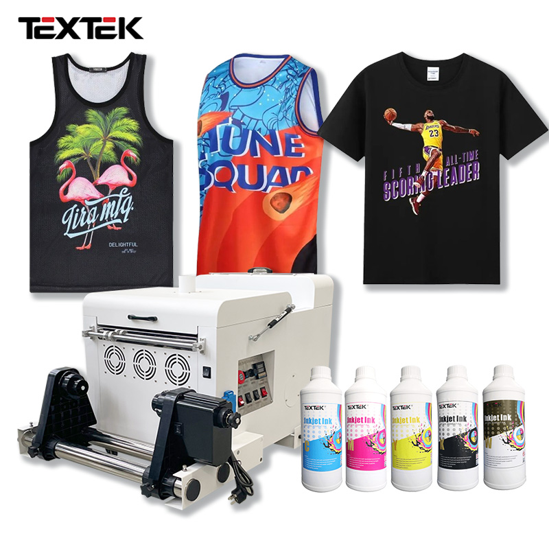 TEXTEK A30 30cm A3 DTF Printer Dual Epson XP600 6-Color Ink Sticker Label Printer T Shirt Garment 2024