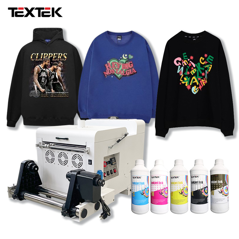 Nueva Impresora DTF A3 de 30 cm con Película PET y Máquina de Secado con Agitador de Polvo 3*Epson I1600 – Todo en Uno