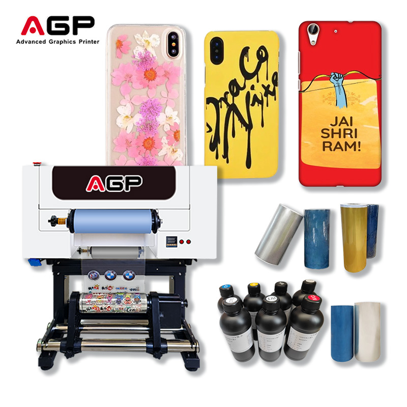 Wholesale Price 30cm UV DTF Printer AGP F30 Epson F1080 Integrated Laminator Glass Cup Wraps Stickers Machine