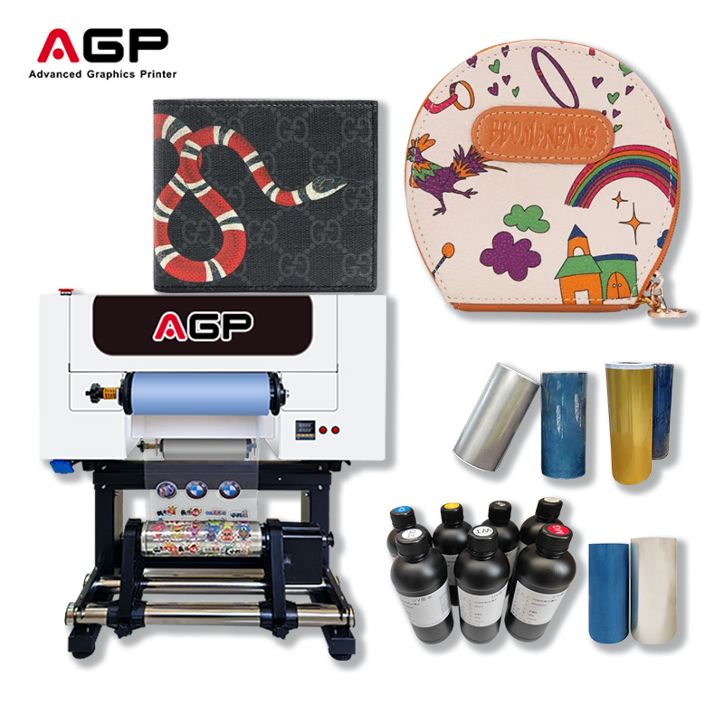 Wholesale Price 30cm UV DTF Printer AGP F30 Epson F1080 Integrated Laminator Glass Cup Wraps Stickers Machine