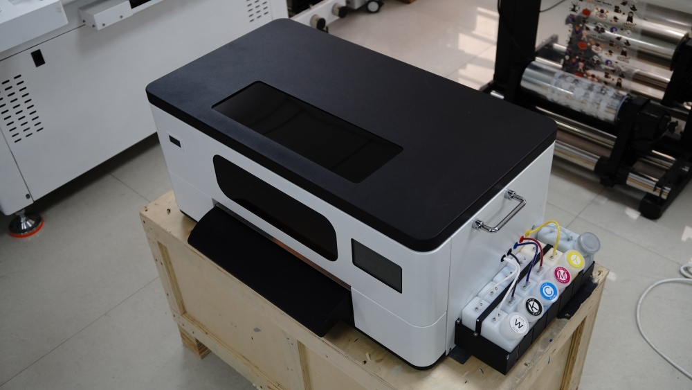 E30 DTF printer, 330mm wide, suitable for small batch customization, high printing accuracy, white ink circulation, quality assurance