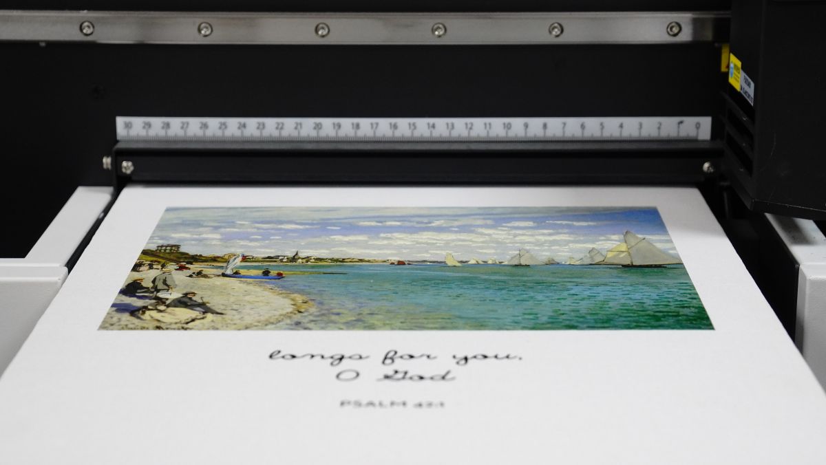 UV3040 Desktop UV Printing Machine CMYK+White+Varnish for Customized Gifts, Signage, Packaging, Home Décor