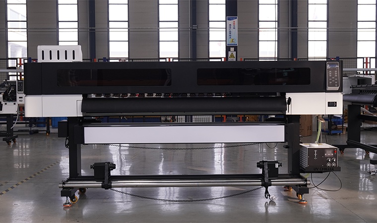 UV-S1900 LED UV Printer 1850mm Large Format Printer for Vehicle Wrap PVC Banner Advertising Printing