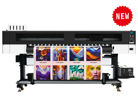 UV-S1900 Large Format UV Printer 1.9m Epson I3200-U1 Printhead Roll to Roll Banner Flex Printing Machine