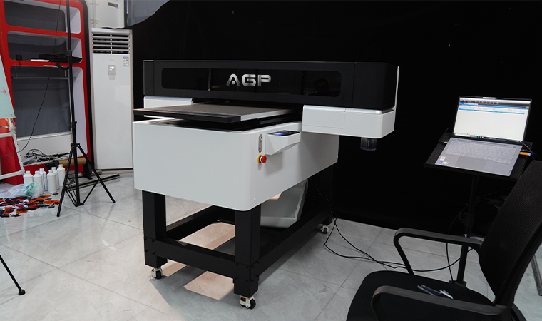 600x900mm UV Flatbed Printer with White Ink and Varnish Function for Glass Acrylic Crystal Printing