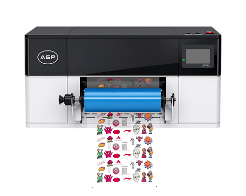 AGP UV-D30 A3 UV DTF Printer Epson I3200-U1 Printhead CMYK+W+V Direct to Film Printing Machine with Automatic Laminator