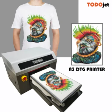 T-shirt printing machine A3 size DTG printer–Impresora de camisetas