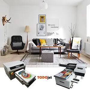 A3 UV printer and A3 DTG printer application for home decoration