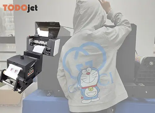 New 6 Colors Small DTF Printer A3 30cm DTF PET Film Ink Machine A3 DTF Printer with Powder Dyer Machine
