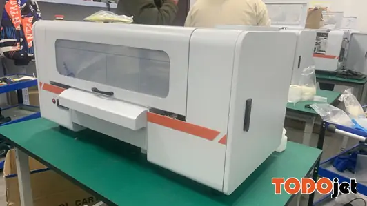 Two printhead heat transfer a3 dtf printer with xp600 and powder shaking machine for T-shirt