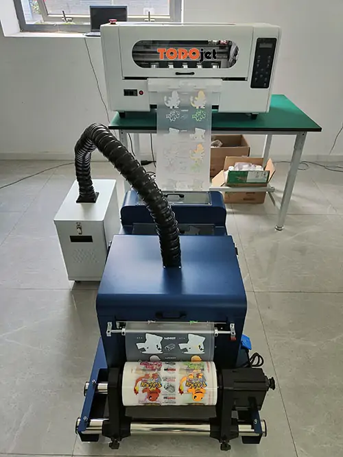 Wholesale 2022 DTF 30cm T shirt PET Film Digital printer & Powder shaker all in one no need cutting plotter