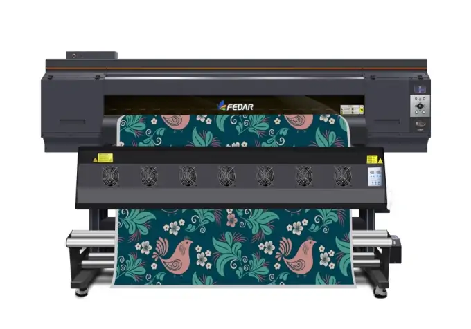 3 Heads 1.9m Fedar FD5193E Dye Sublimation Textile Printing Machine