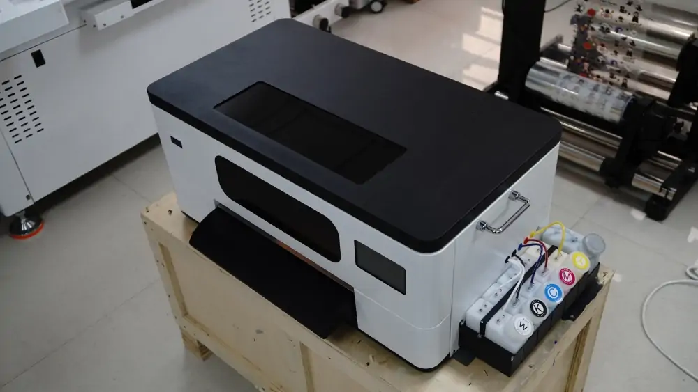 E30 DTF printer, 330mm wide, suitable for small batch customization, high printing accuracy, white ink circulation, quality assurance